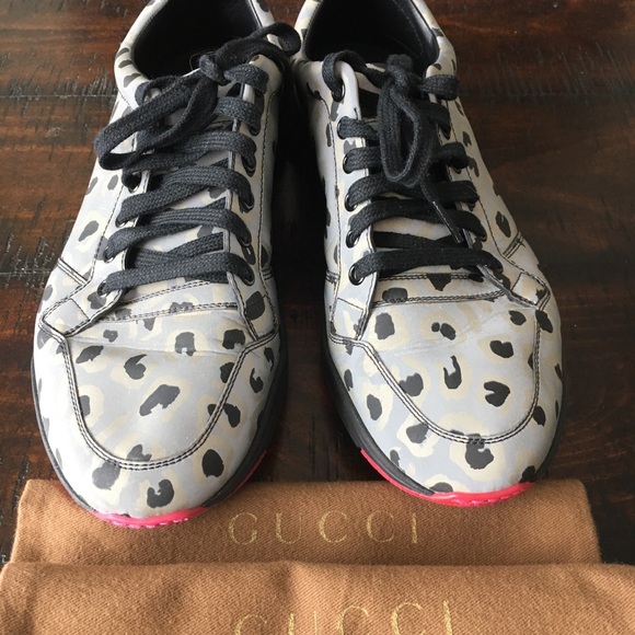 gucci leopard sneakers